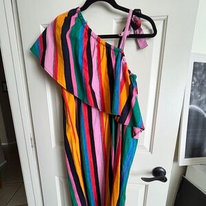 Tropical striped dress